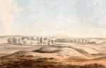 Print by John Mix Stanley: Milk River- Bear's Paw Mountain in Distance [Montana], represented by Childs Gallery