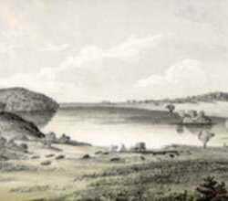 Print by John Mix Stanley: Pike Lake, represented by Childs Gallery
