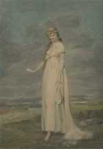 Watercolor by John Rubens Smith: The Tragic Muse, represented by Childs Gallery