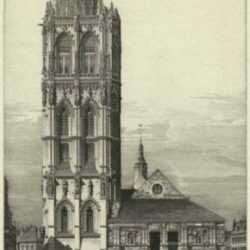 Print by John Taylor Arms: Aspiration, La Madeline, Verneuil-Sur-Avre, or Fraternité, E, represented by Childs Gallery