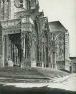 Print by John Taylor Arms: In Memoriam, or The North Portal of Chartres Cathedral, represented by Childs Gallery