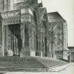 Print by John Taylor Arms: In Memoriam, or The North Portal of Chartres Cathedral, represented by Childs Gallery