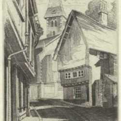 Print by John Taylor Arms: Norwich (Sketch), represented by Childs Gallery