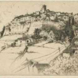 Print by John Taylor Arms: St. Paul, Alpes Maritimes, represented by Childs Gallery