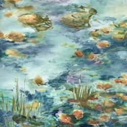 Painting By John Thompson: Effra Pond At Childs Gallery