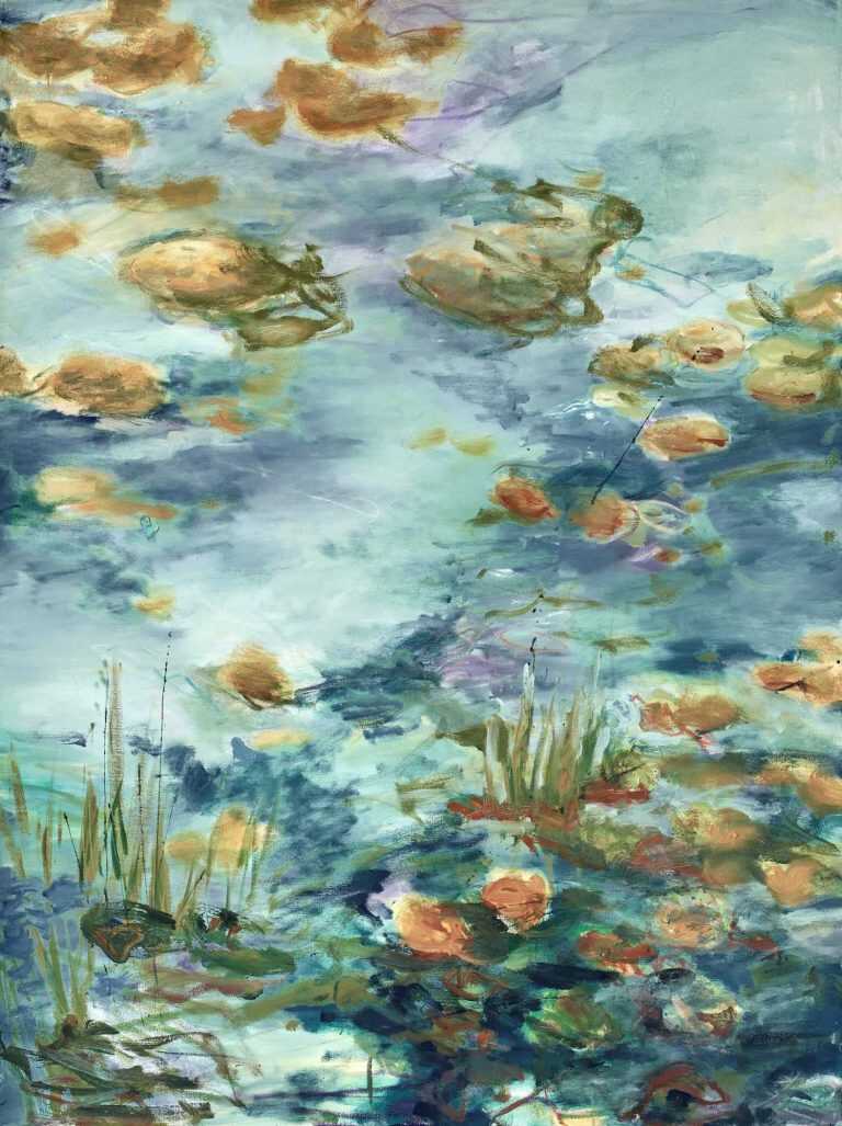 Painting By John Thompson: Effra Pond At Childs Gallery