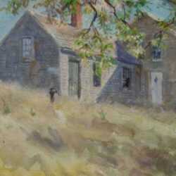 Watercolor by John Whorf: The Homestead (August), represented by Childs Gallery