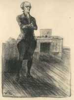 Drawing by John Winkler: Elbridge Gerry, represented by Childs Gallery