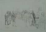 Drawing by John Winkler: Preliminary Study for Washington Bicentennial Plate, represented by Childs Gallery
