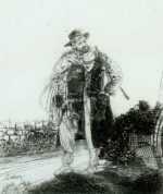 Print by John Winkler: Teamster with Harness, represented by Childs Gallery