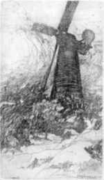 Print by John Winkler: Windmill at Golden Gate Park (San Francisco), represented by Childs Gallery