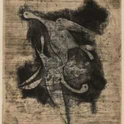 Print by Johnny Friedlaender: Oiseaux I, represented by Childs Gallery