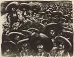 Print by Jose Clemente Orozco: Generals [Zapatistas], available at Childs Gallery, Boston