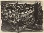 Print by Jose Clemente Orozco: Parade [Manifestacion], available at Childs Gallery, Boston
