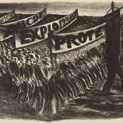 Print by Jose Clemente Orozco: Parade [Manifestacion], available at Childs Gallery, Boston