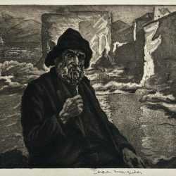 Print by Joseph Margulies: Riviera Seaman [2], available at Childs Gallery, Boston