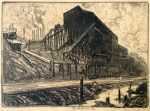 Print by Joseph Pennell: The Things that Tower: Collieries, available at Childs Gallery, Boston