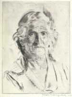 Print by Joseph Margulies: [Mexican Woman], represented by Childs Gallery