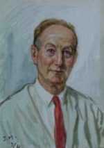 Watercolor by Joseph Margulies: [Self Portrait], represented by Childs Gallery