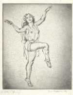 Print by Joseph Margulies: A Toe Dancer of the Ballet or Spring, represented by Childs Gallery