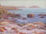 Painting by Joseph Margulies: Back Shore (Milk Island as seen from Bass Rocks?), represented by Childs Gallery