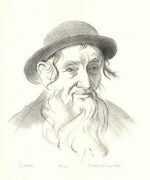 Print by Joseph Margulies: Reb Ezekiel or A Visionary, represented by Childs Gallery