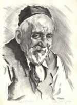 Print by Joseph Margulies: Retired Tailor, represented by Childs Gallery