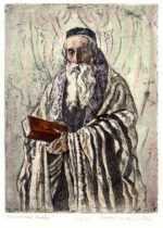 Print by Joseph Margulies: Universal Rabbi, represented by Childs Gallery