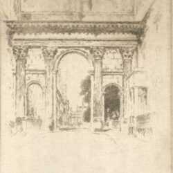 Print by Joseph Pennell: Cumberland Gate, Regents Park [London], represented by Childs Gallery