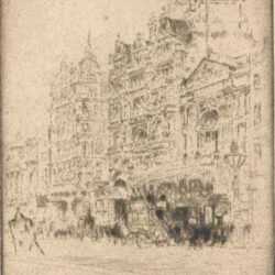 Print by Joseph Pennell: The Palace, represented by Childs Gallery