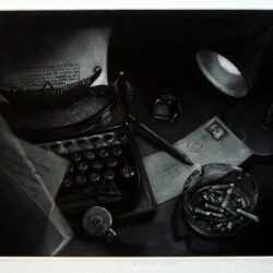 Print By Judith Rothchild: 12 O'clock News At Childs Gallery