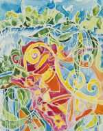 Watercolor by Karen Lee Sobol: Serenade, available at Childs Gallery, Boston