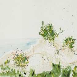 Watercolor By Karen Lee Sobol: Provincetown, Dune Dame At Childs Gallery
