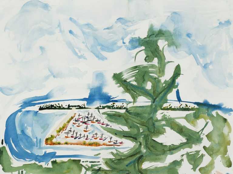 Watercolor By Karen Lee Sobol: Provincetown Harbor, Afternoon At Childs Gallery