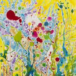Mixed Media By Karen Lee Sobol: Yellow Winter At Childs Gallery