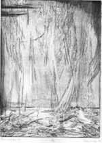 Print by Karl Schrag: Rain and the Sea, represented by Childs Gallery