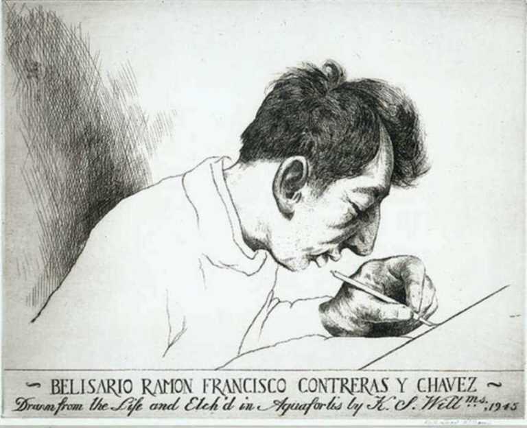 Print by Keith Shaw Williams: Belisario Ramon Francisco Contreras y Chavez (Mexican 1917-1, represented by Childs Gallery