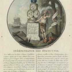 Print by L. Roger: Independence Des Etats-Unis [after Jean Duplessi-Bertaux, Fr, represented by Childs Gallery