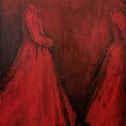 Painting by Laura Schiff Bean: Making Marks, available at Childs Gallery, Boston
