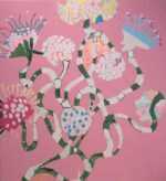 Mixed media by Laurel Sparks: Rotten Island, represented by Childs Gallery