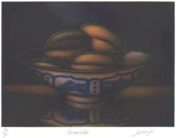 Print by Laurent Schkolnyk: Caramboles, represented by Childs Gallery