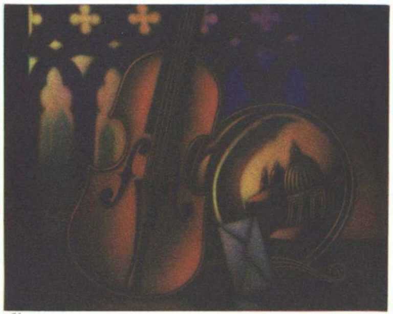 Print by Laurent Schkolnyk: Hommage à Vivaldi, No. 2, represented by Childs Gallery