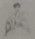 Drawing by Lawrence Nelson Wilbur: Connie, represented by Childs Gallery