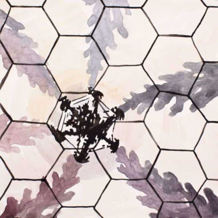 Mixed media by Lee Essex Doyle: Cini Hexagon, Venice, represented by Childs Gallery