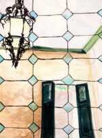 Mixed media by Lee Essex Doyle: Courtyard, Palazzo Grimani, Venice, represented by Childs Gallery