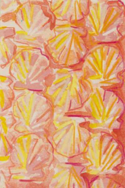 Mixed media by Lee Essex Doyle: Pink and Yellow Shells, represented by Childs Gallery
