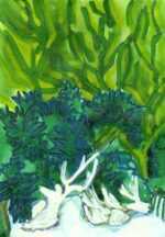 Mixed media by Lee Essex Doyle: Study for Garden Antelope, represented by Childs Gallery