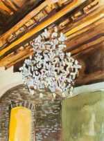 Mixed media by Lee Essex Doyle: Study for Palazzo Priuli, Venice, represented by Childs Gallery