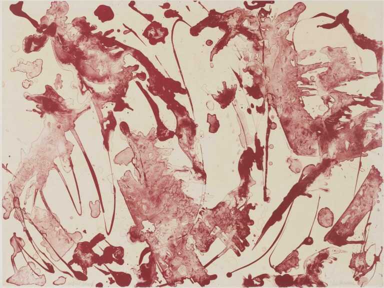 Print By Lee Krasner: Primary Series: Pink Stone (also Called Rose Stone) At Childs Gallery