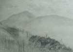 Drawing by Leo Meissner: [Mountain Range, North Carolina], represented by Childs Gallery